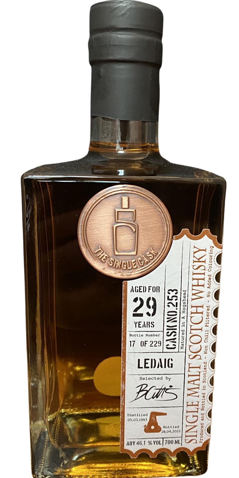 Ledaig 1993 TSCL  The Single Cask