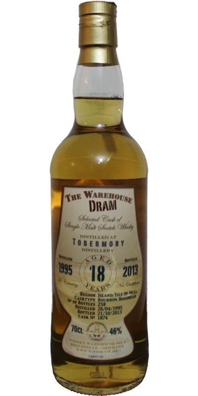Tobermory 1995 WW8  The Warehouse Dram