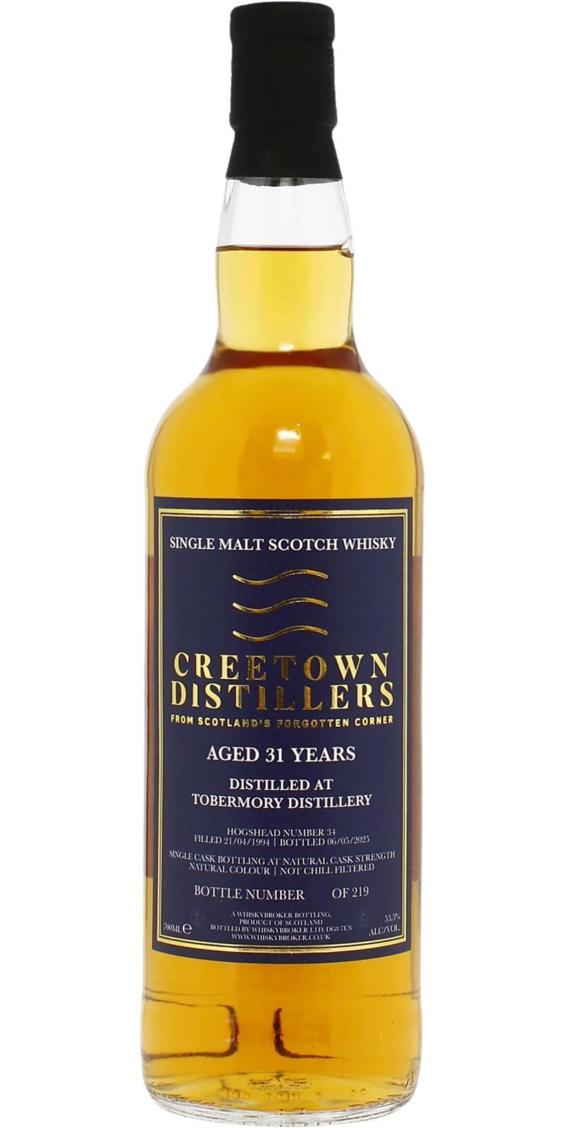 Tobermory 1994 WhB  Creetown Distillers