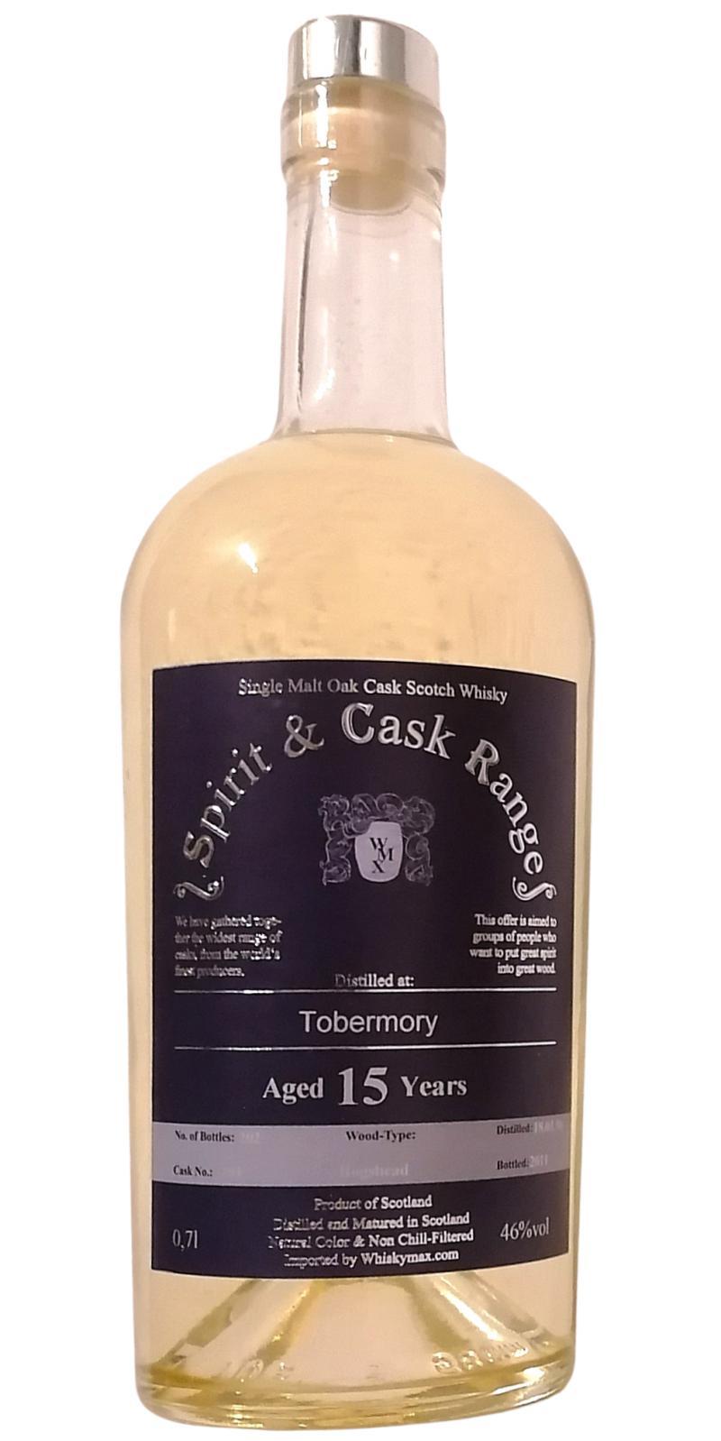 Tobermory 1996 Wx  Spirit & Cask Range
