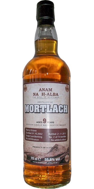 Mortlach 2002 ANHA The Soul of Scotland