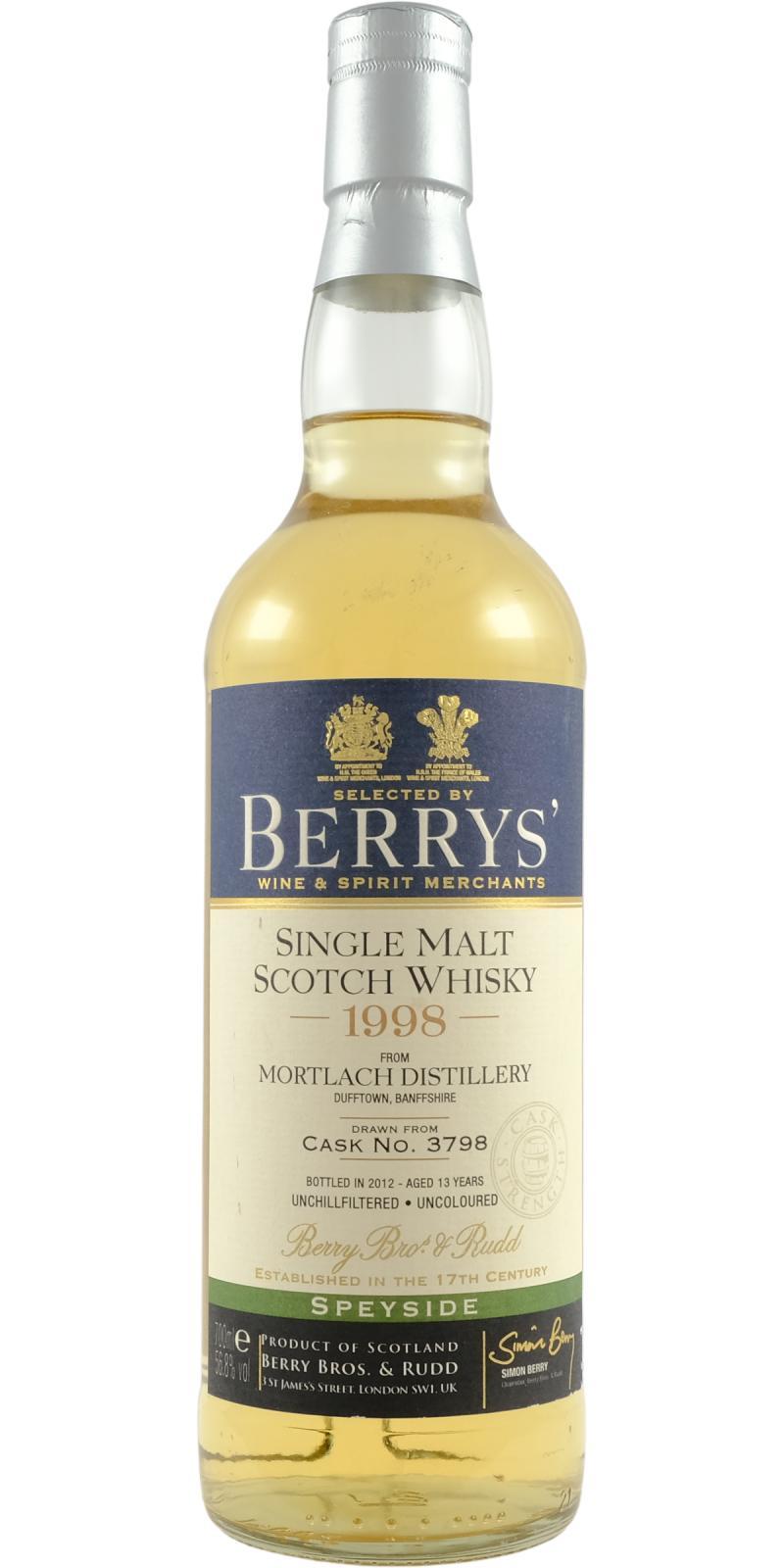 Mortlach 1998 BR Berrys'