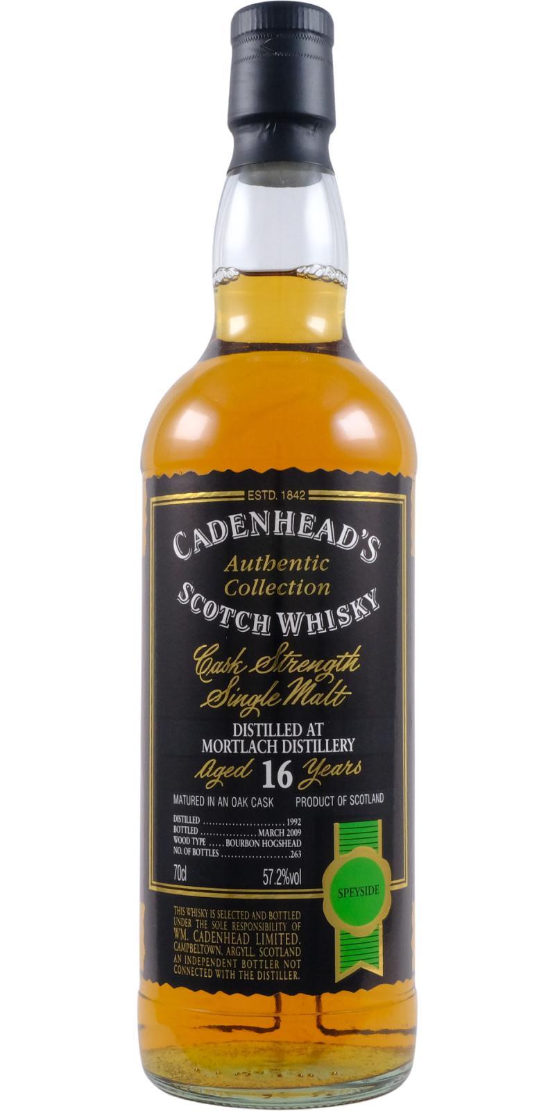 Mortlach 1992 CA Authentic Collection
