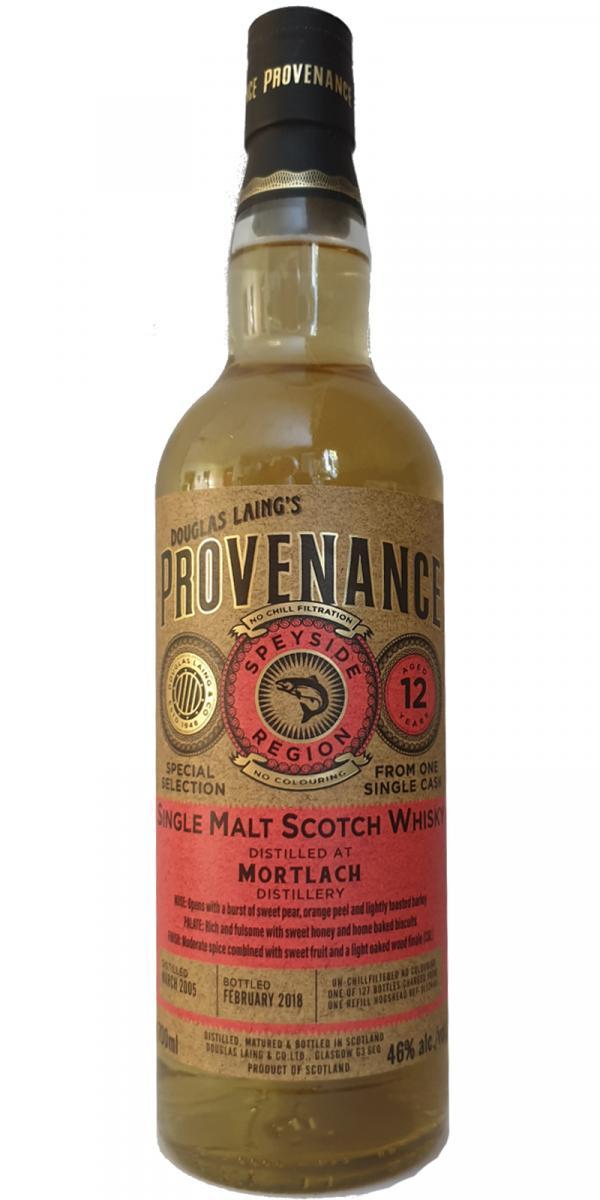 Mortlach 2005 DL Provenance