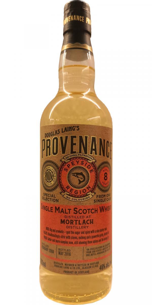 Mortlach 2008 DL Provenance