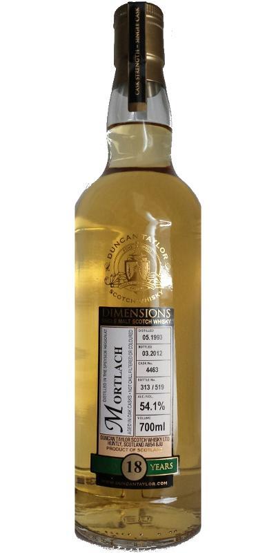 Mortlach 1993 DT Dimensions