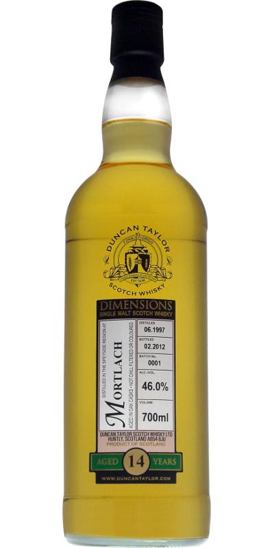 Mortlach 1997 DT Dimensions