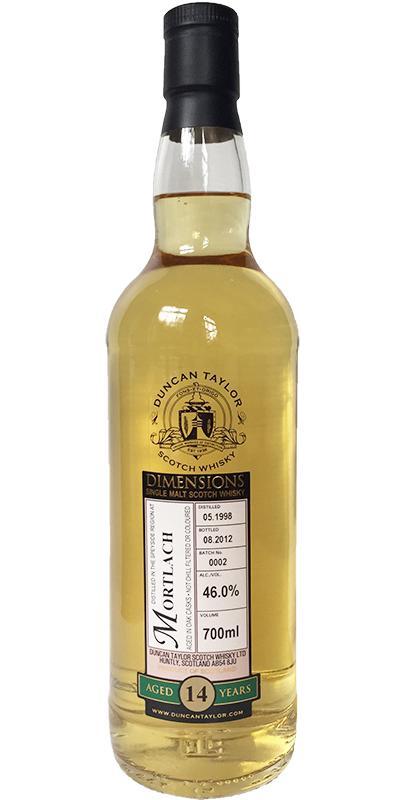 Mortlach 1998 DT Dimensions