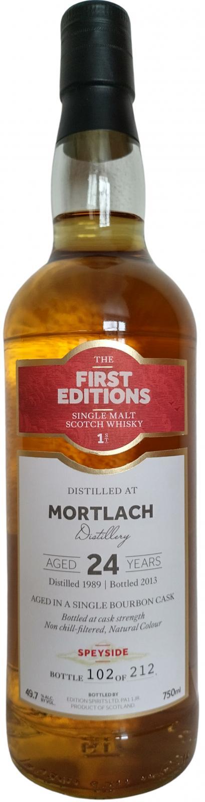Mortlach 1989 ED The First Editions