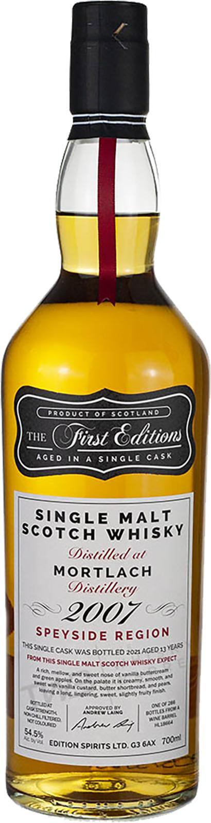 Mortlach 2007 ED The First Editions