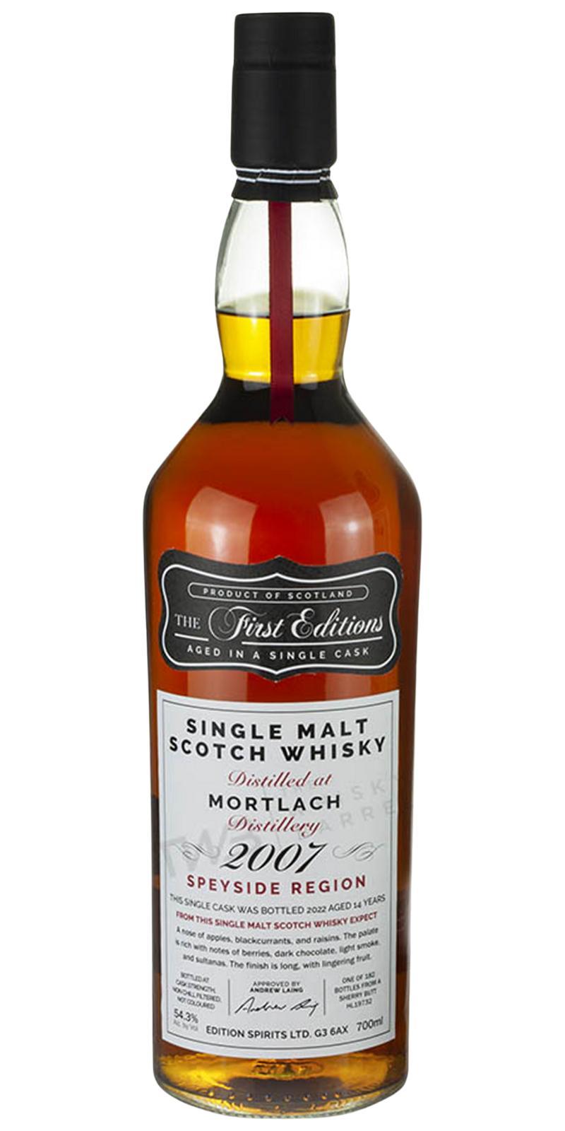 Mortlach 2007 ED The First Editions
