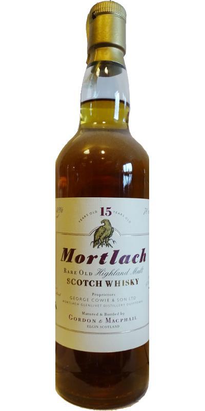 Mortlach 15-year-old GM Rare Old Highland Malt - white label