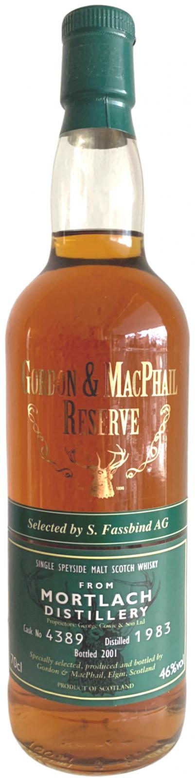 Mortlach 1983 GM Reserve
