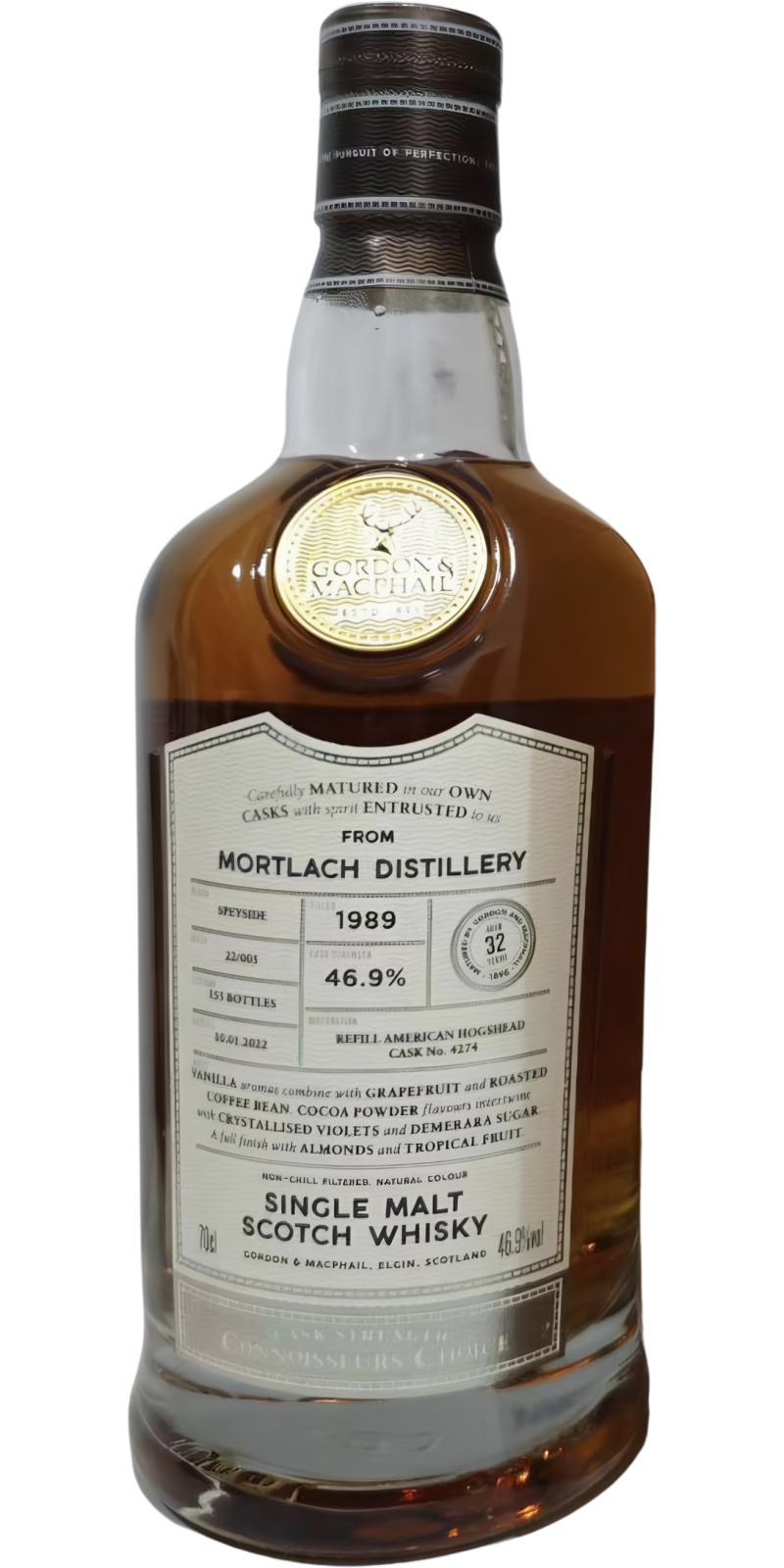 Mortlach 1989 GM Connoisseurs Choice - Cask Strength
