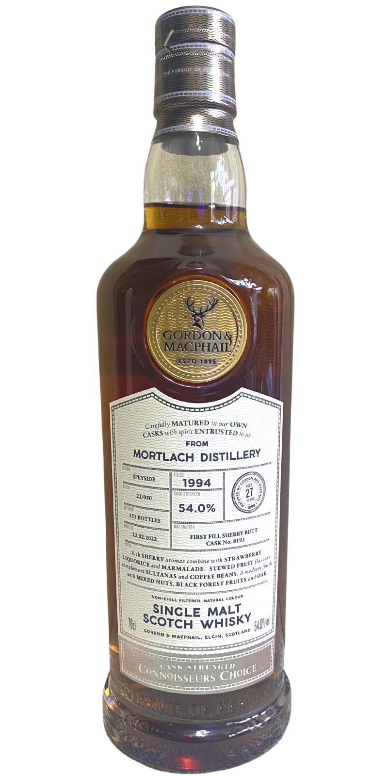 Mortlach 1994 GM Connoisseurs Choice - Cask Strength