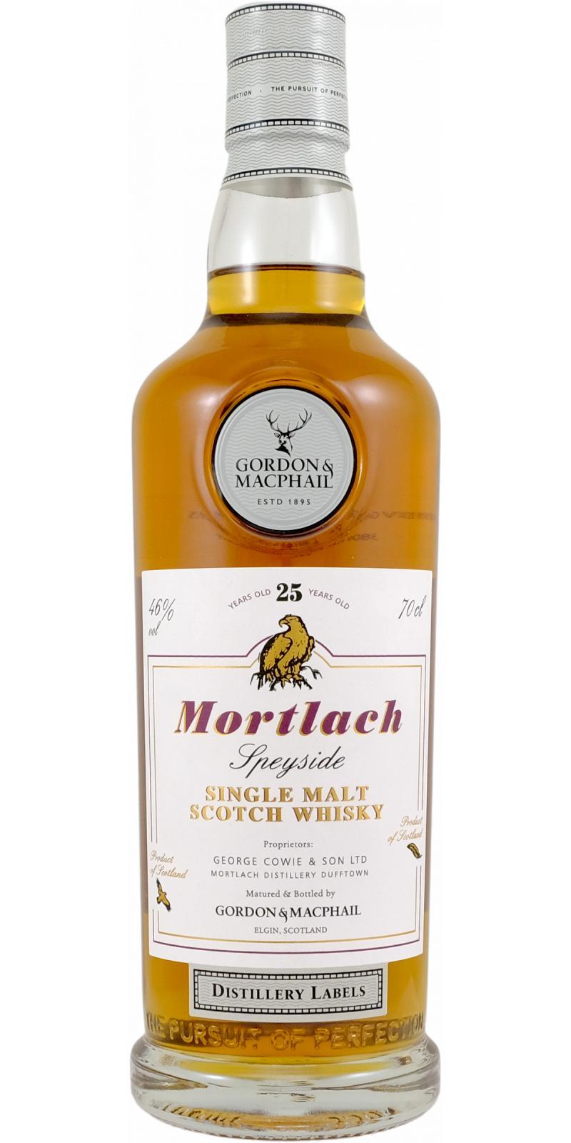 Mortlach 25-year-old GM Distillery Labels