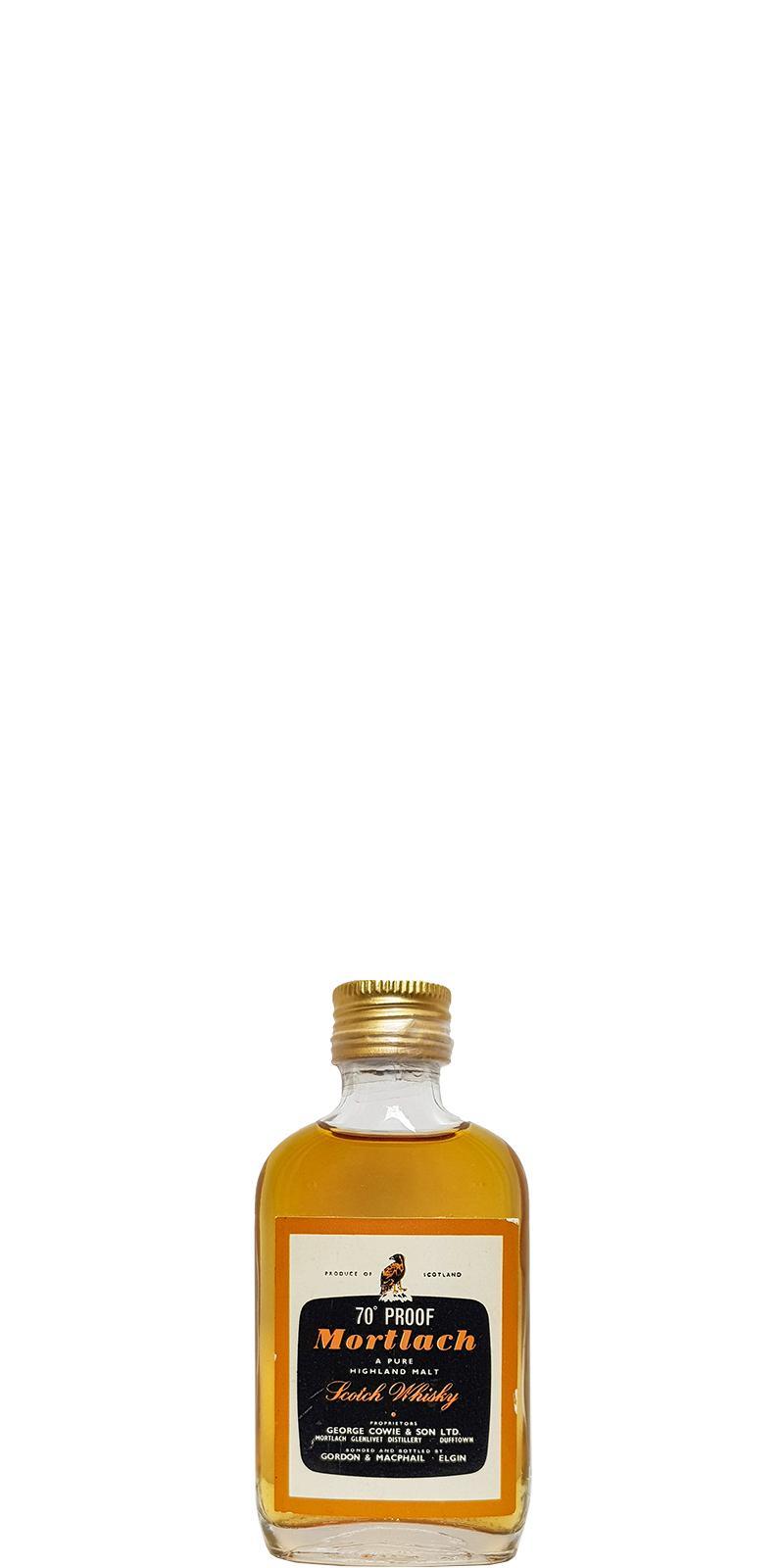 Mortlach 70° Proof GM A Pure Highland Malt - Miniature