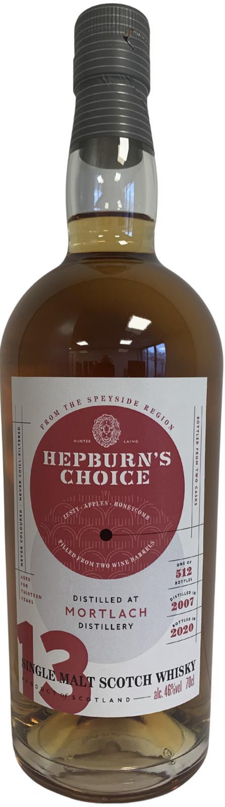 Mortlach 2007 HL Hepburn's Choice