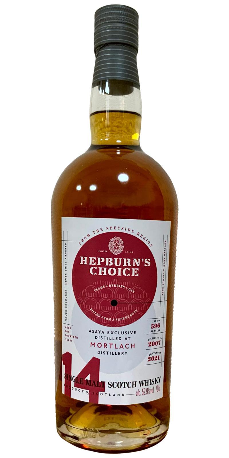 Mortlach 2007 HL Hepburn's Choice
