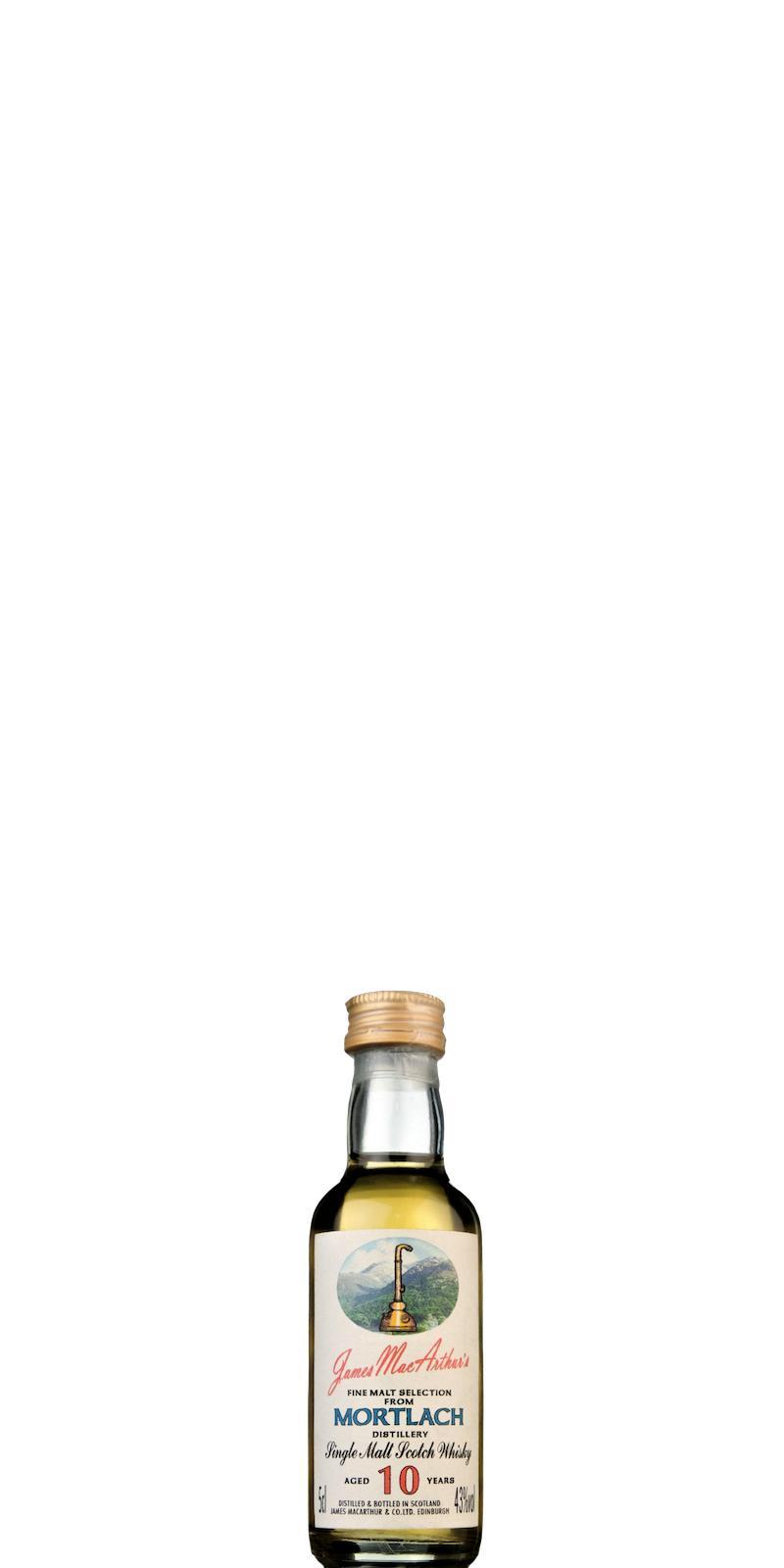 Mortlach 10-year-old JM Fine Malt Selection - Miniature