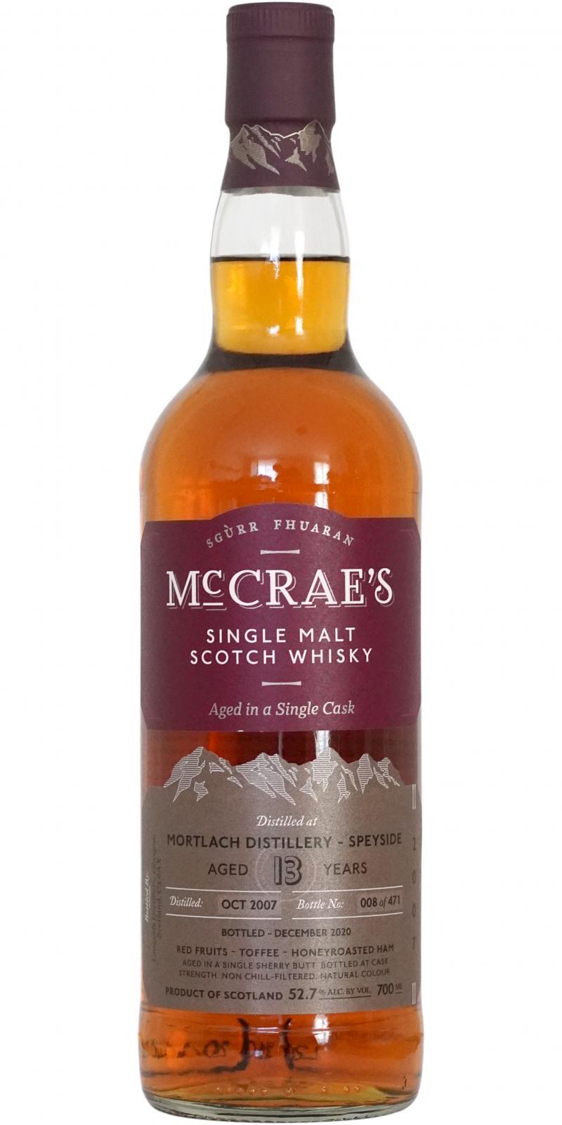 Mortlach 2007 LsD McCrae's