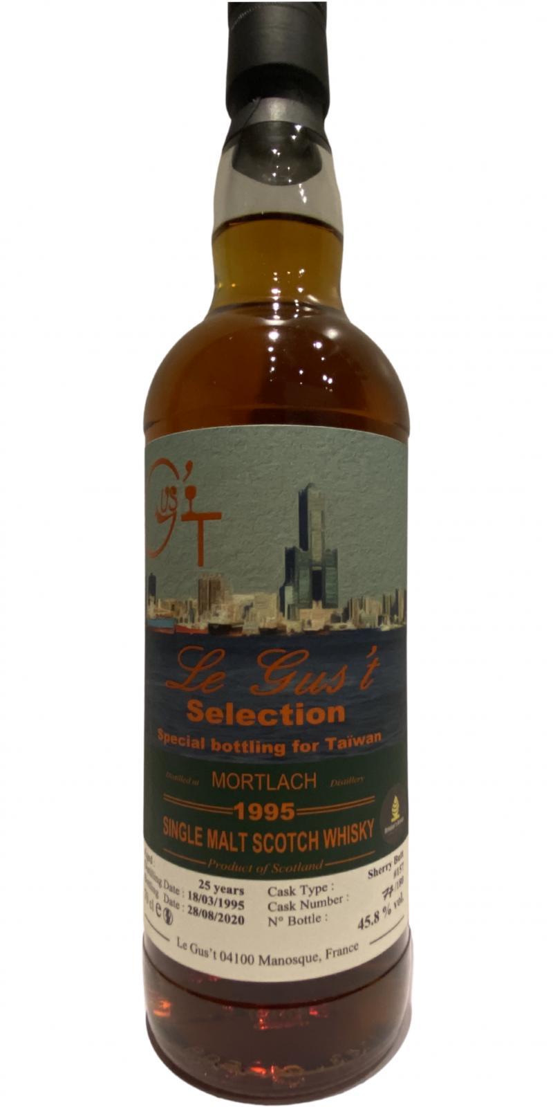 Mortlach 1995 LEG Selection - Special Bottling for Taïwan