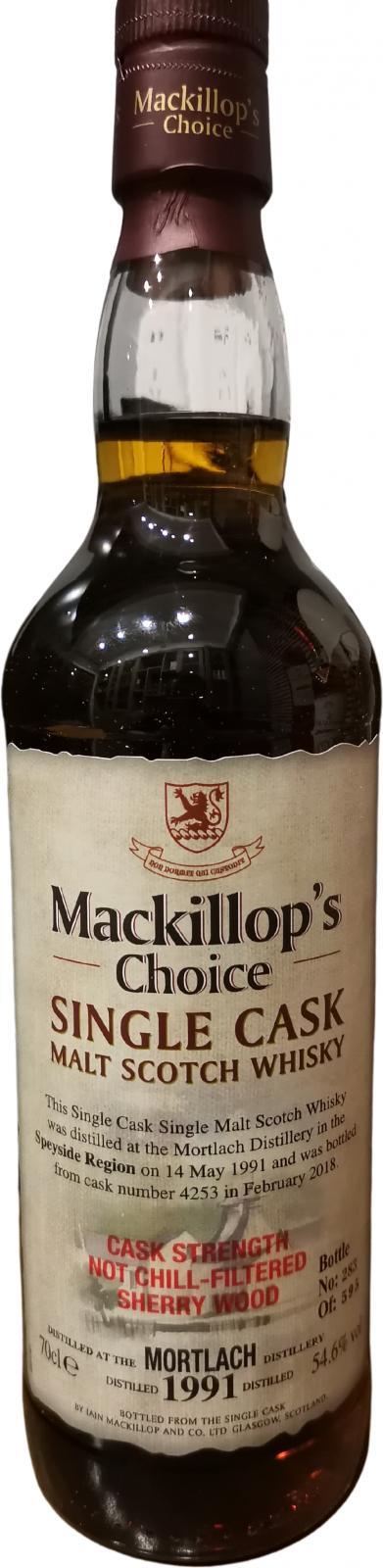 Mortlach 1991 McC Single Cask - Cask Strength