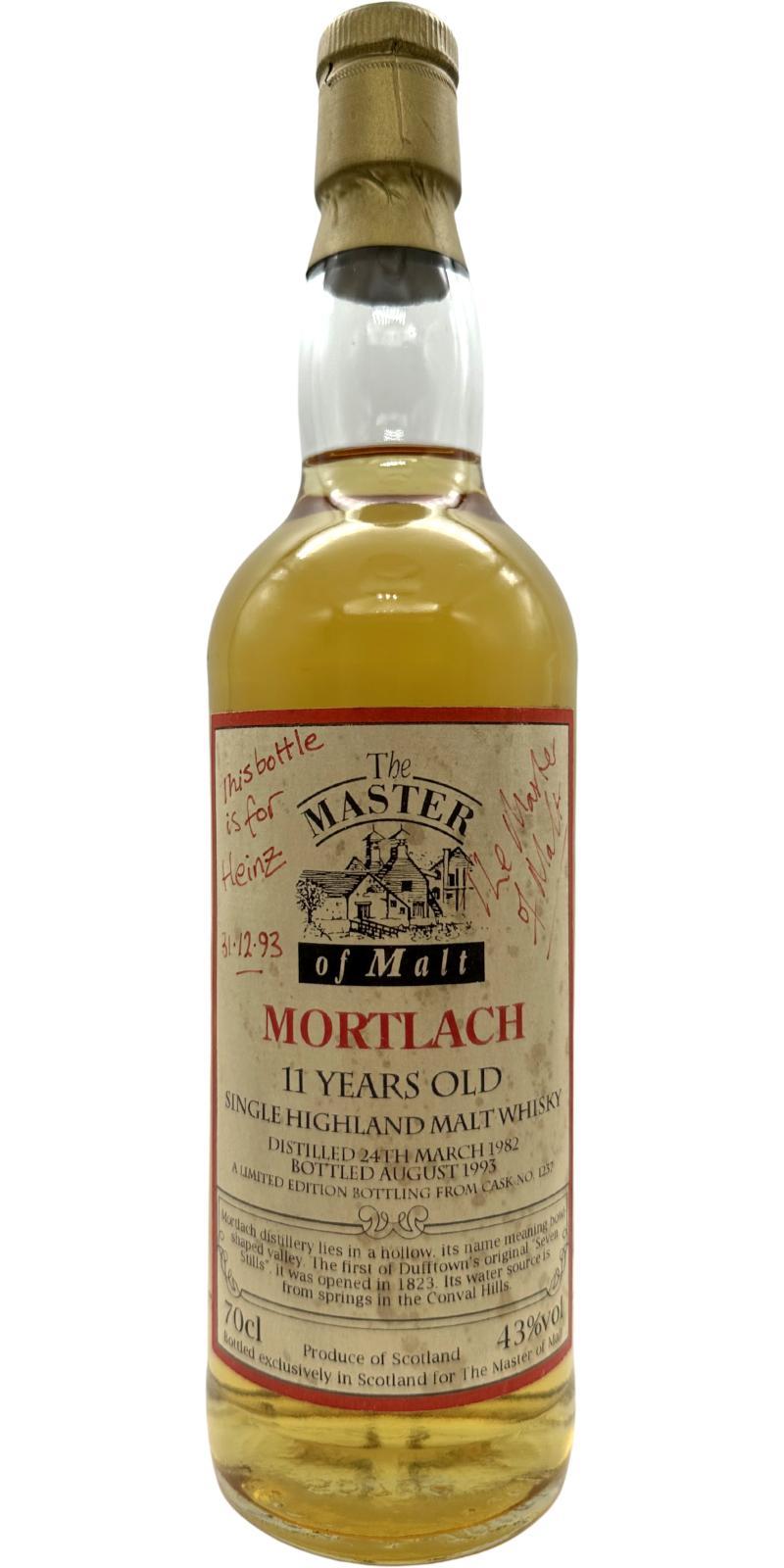 Mortlach 1982 MoM