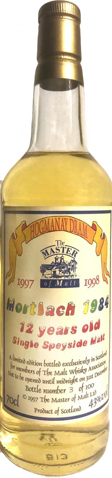 Mortlach 1984 MoM Hogmanay Dram