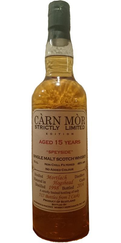 Mortlach 1998 MMcK Càrn Mòr - Strictly Limited Edition