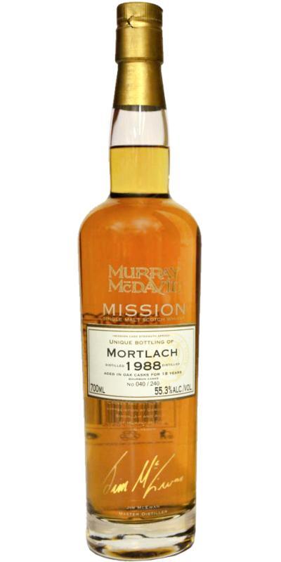 Mortlach 1988 MM Mission Cask Strength Series