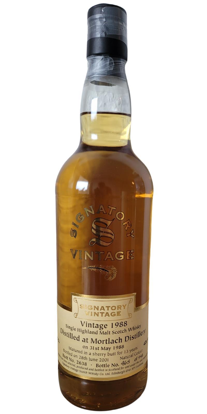Mortlach 1988 SV Vintage Collection