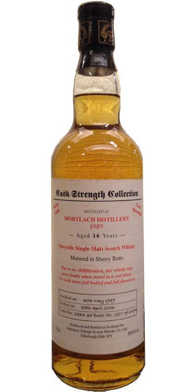 Mortlach 1989 SV Cask Strength Collection