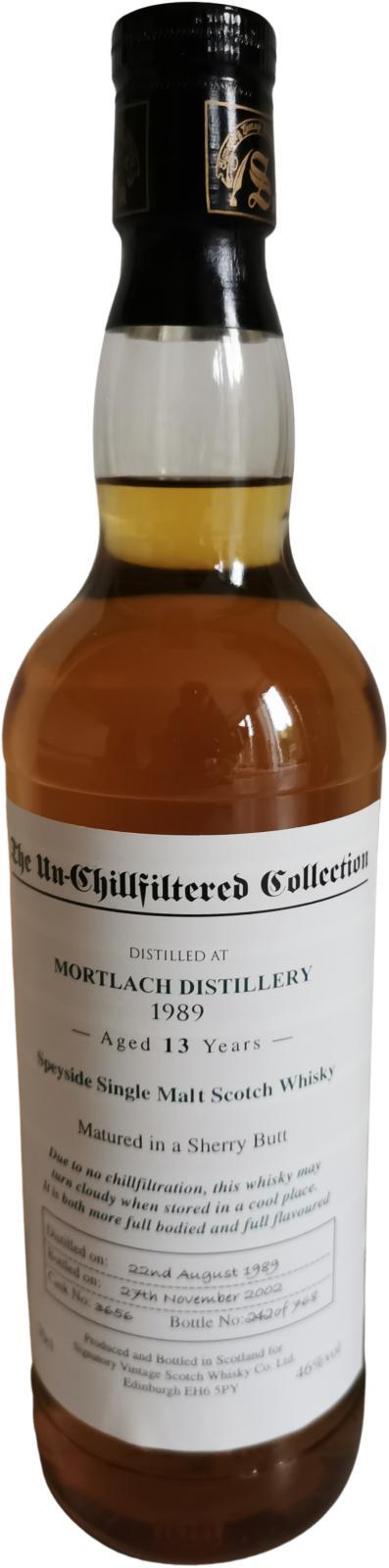 Mortlach 1989 SV The Un-Chillfiltered Collection