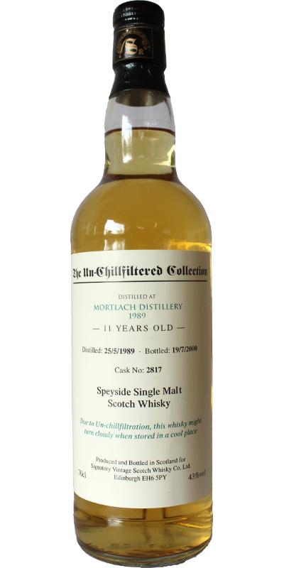 Mortlach 1989 SV The Un-Chillfiltered Collection