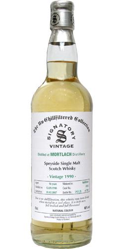 Mortlach 1990 SV The Un-Chillfiltered Collection