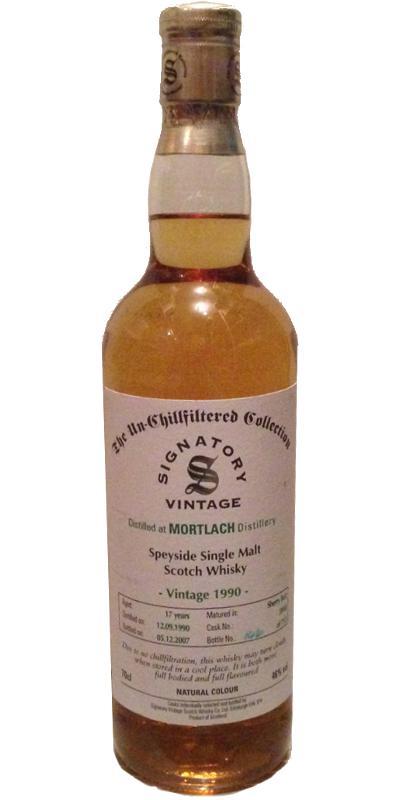 Mortlach 1990 SV The Un-Chillfiltered Collection