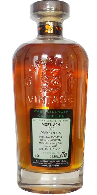 Mortlach 1990 SV Cask Strength Collection