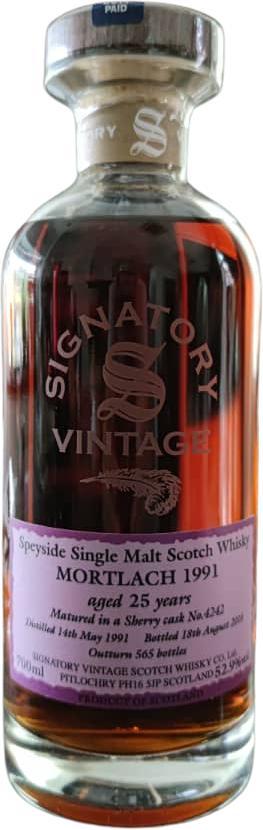 Mortlach 1991 SV Vintage