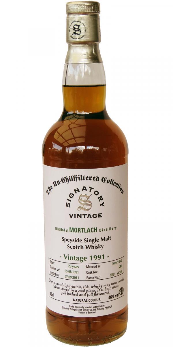 Mortlach 1991 SV The Un-Chillfiltered Collection