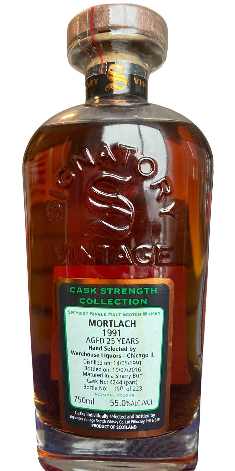 Mortlach 1991 SV Cask Strength Collection