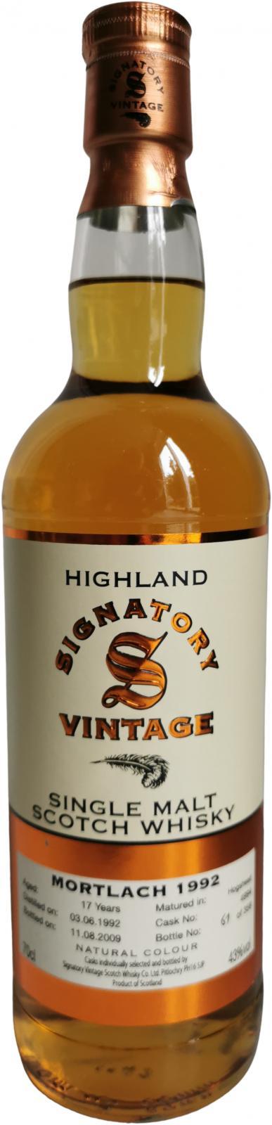 Mortlach 1992 SV Vintage Collection