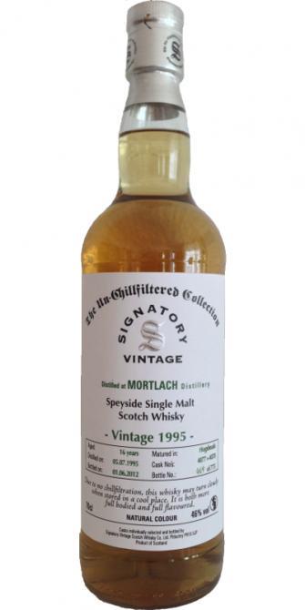 Mortlach 1995 SV The Un-Chillfiltered Collection