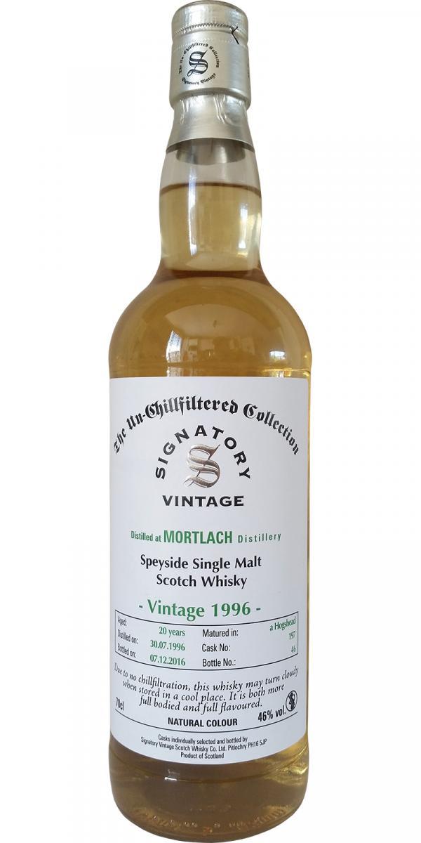 Mortlach 1996 SV The Un-Chillfiltered Collection