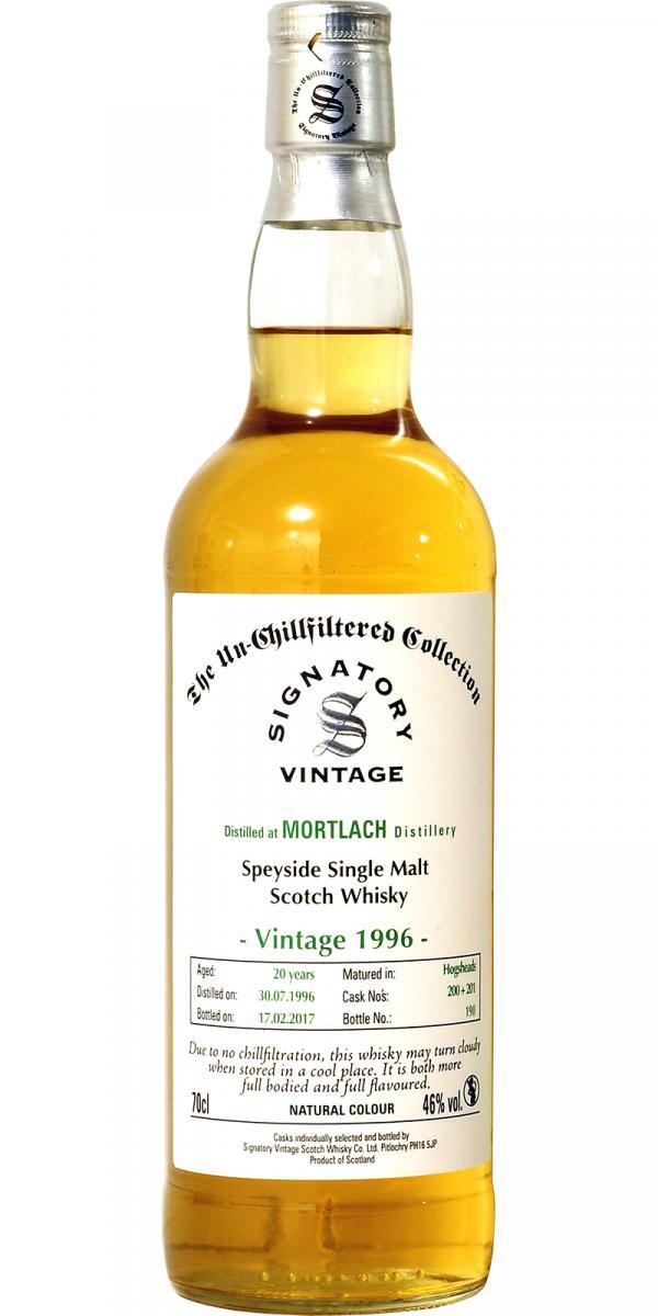 Mortlach 1996 SV The Un-Chillfiltered Collection