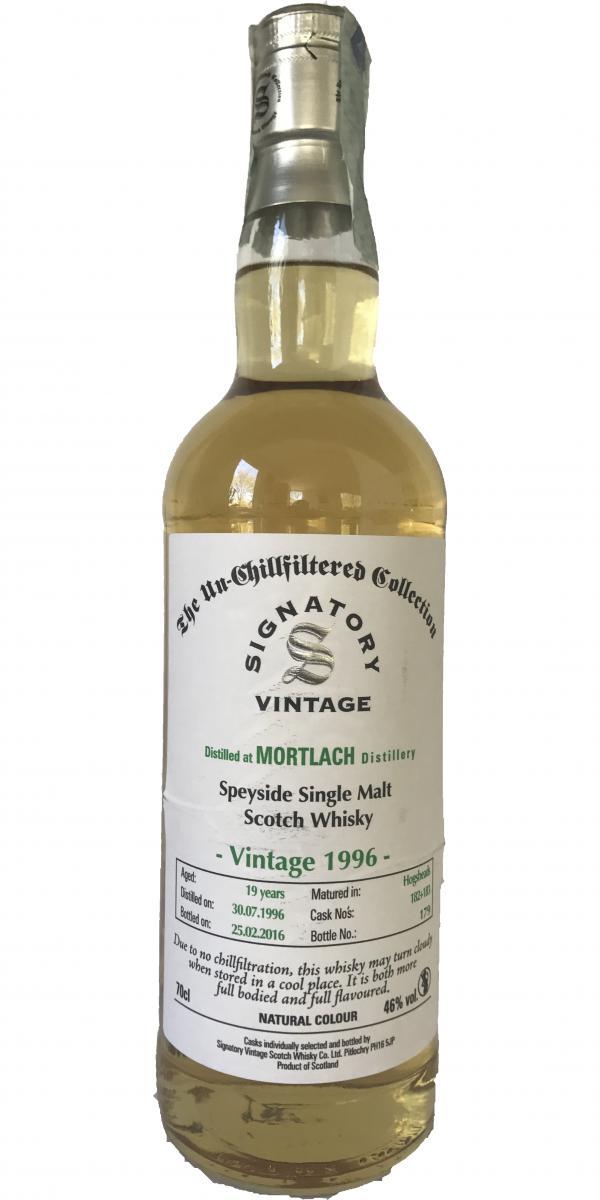 Mortlach 1996 SV The Un-Chillfiltered Collection