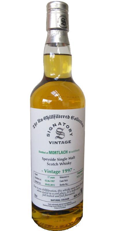 Mortlach 1997 SV The Un-Chillfiltered Collection
