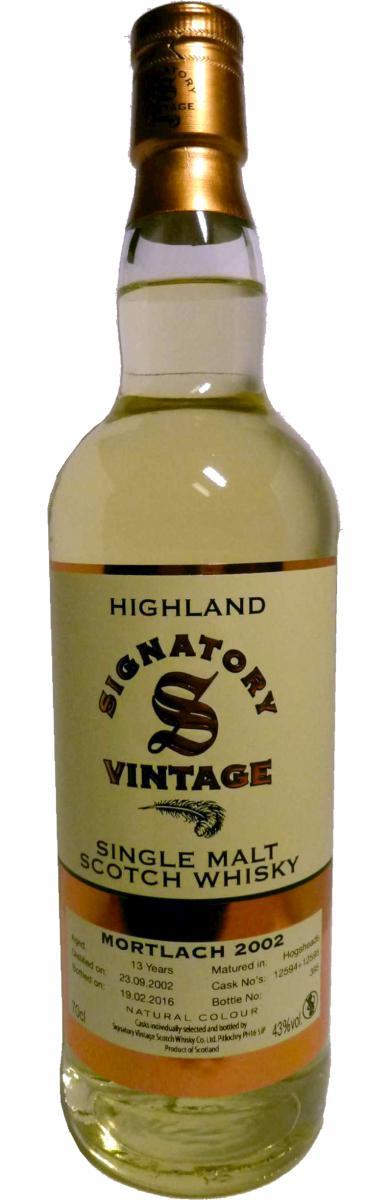 Mortlach 2002 SV Vintage Collection