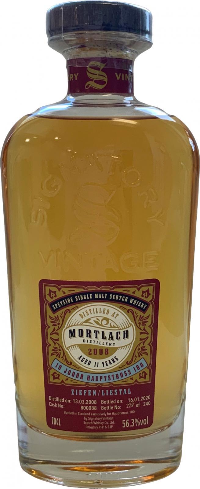 Mortlach 2008 SV Cask Strength Collection