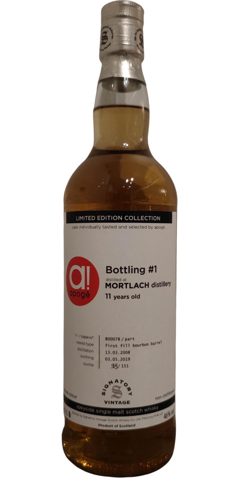 Mortlach 2008 SV The Un-Chillfiltered Collection